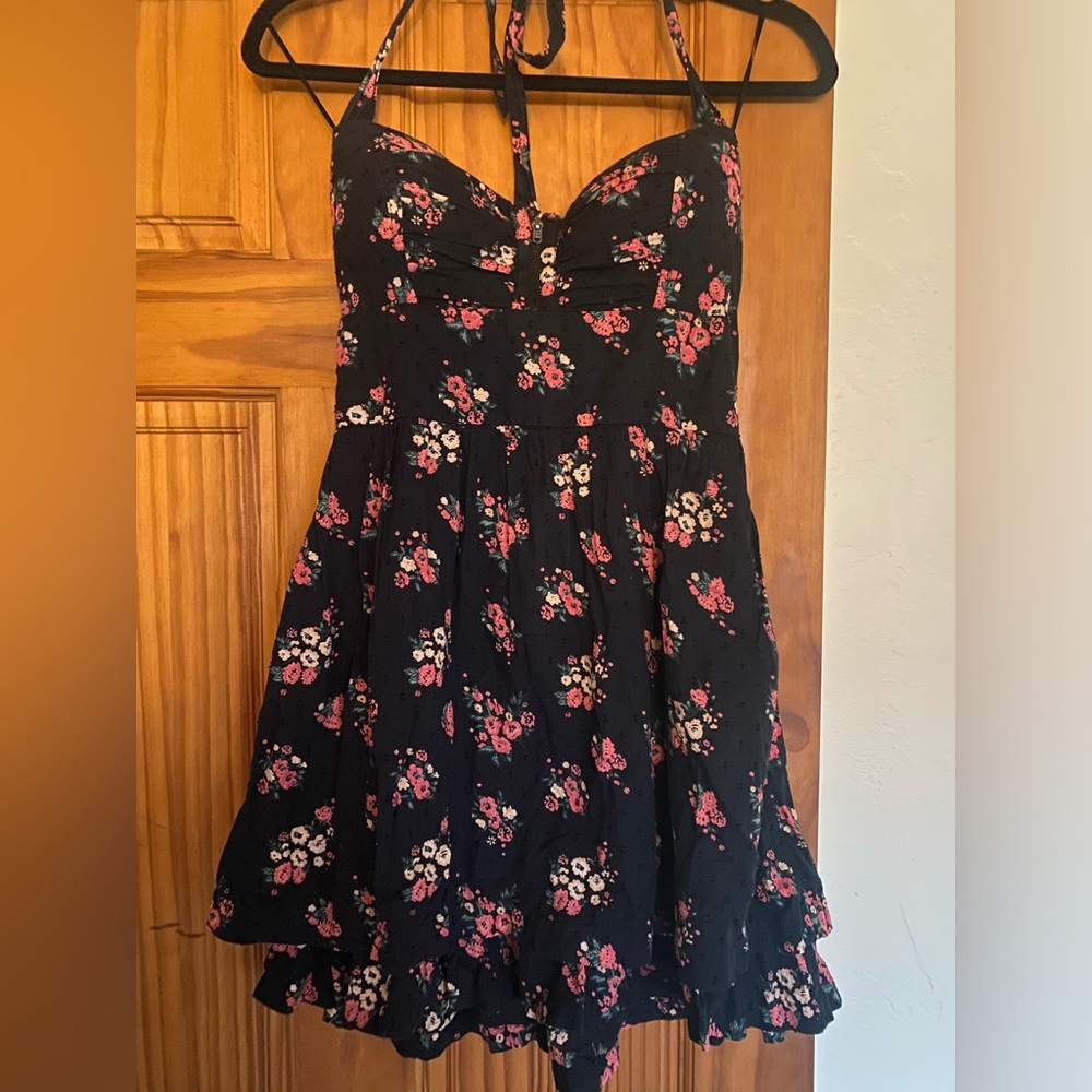 GUESS floral black summer dress, size 4